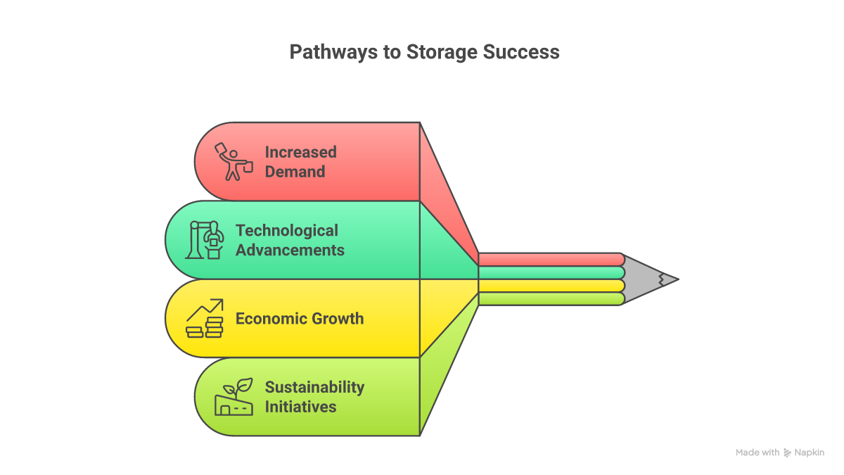 Future Market Outlook and Trends for Commercial Storage Spaces - sklady na prenajom visualization