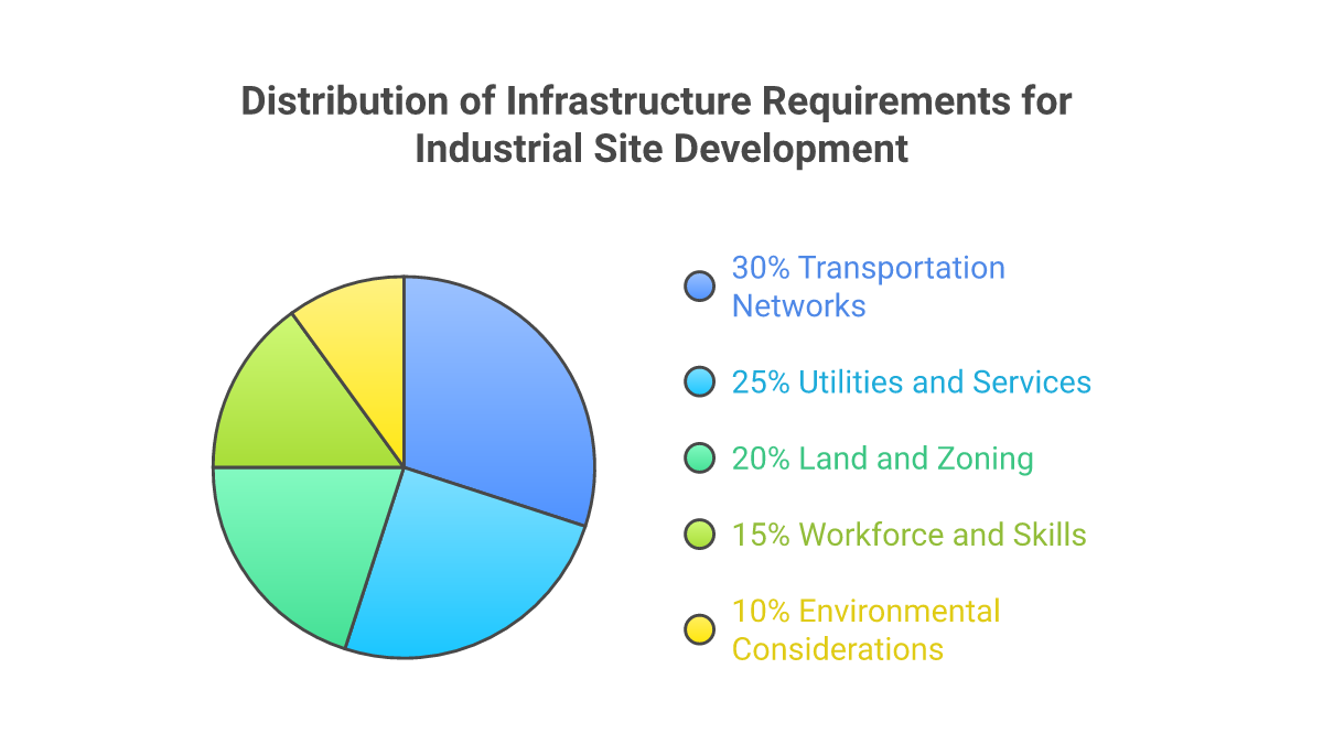 Location and Infrastructure Requirements for Industrial Site Development - industrial park slovakia visualization