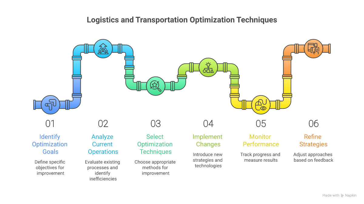 Logistics and Transportation Optimization Techniques - supply chain optimization visualization