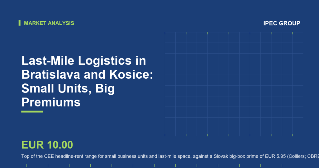 Last-Mile Logistics in Bratislava and Kosice: Small Units, Big Premiums