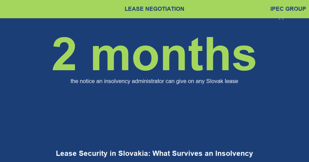Lease Security in Slovakia: What Survives an Insolvency