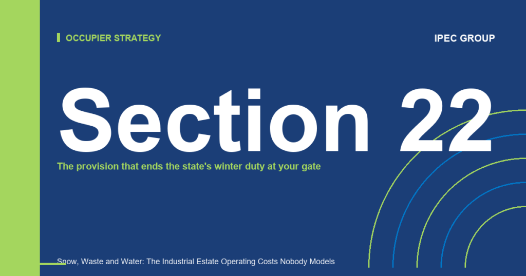 Snow, Waste and Water: The Industrial Estate Operating Costs Nobody Models