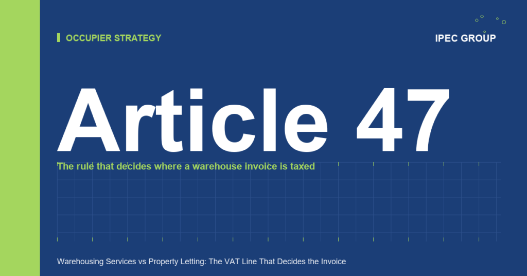 Warehousing Services vs Property Letting: The VAT Line That Decides the Invoice