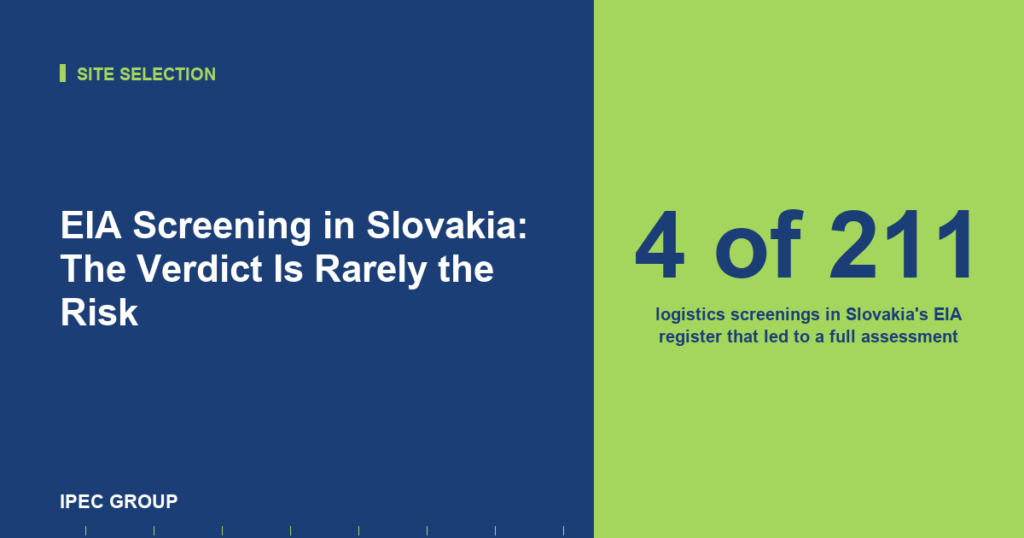 EIA Screening in Slovakia: The Verdict Is Rarely the Risk
